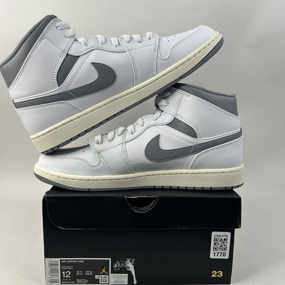 Nike Shoes Air Jordan 1 Mid Retro “Neutral Grey” 2024 - Picture 3 of 6